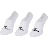 O'Neill FOOTIE 3PK Unisex ponožky, bílá, velikost 43-46