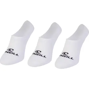 O'Neill FOOTIE 3PK Unisex ponožky, bílá, velikost 43-46