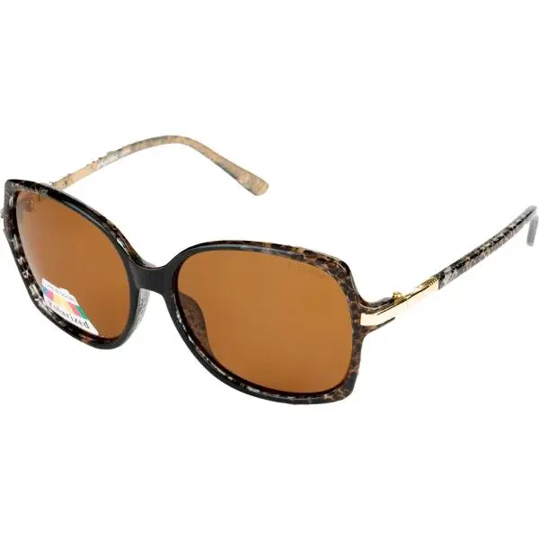 Finmark POLARIZED SUNGLASSES Sluneční brýle s polarizačními čočkami, hnědá, velikost
