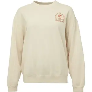Billabong KENDAL CREW Dámská fleecová mikina, béžová, velikost