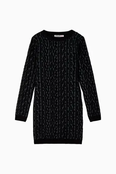 Dívčí šaty Patrizia Pepe K210 tmavomodrá barva, mini, 7A0603