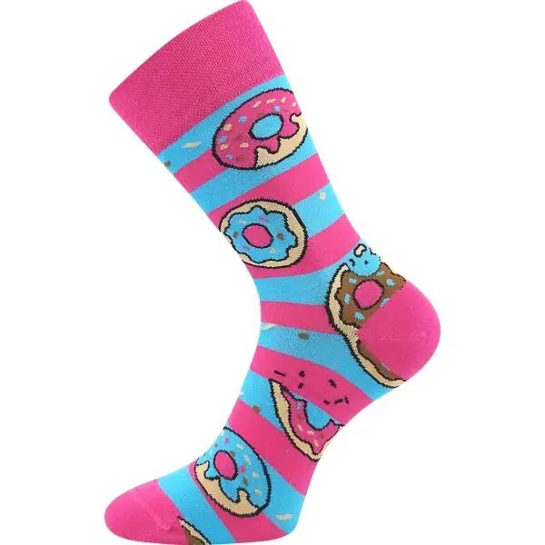 Lonka DONUT Unisex ponožky, růžová, velikost 39-42