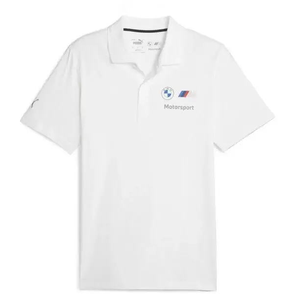 Puma BMW MOTORSPORT ESSENTIALS TEE Pánské polo triko, bílá, velikost
