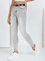 Dámske šedé skinny rifle
