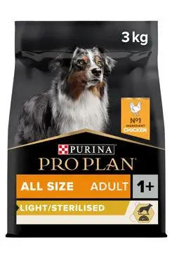 Proplan Dog All Size Adult Optiweight sterilised 3kg