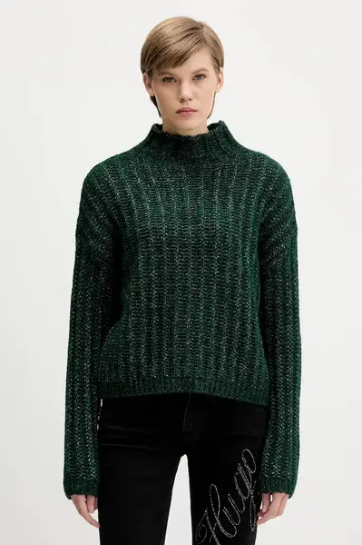 Svetr s příměsí vlny HUGO Safineyny