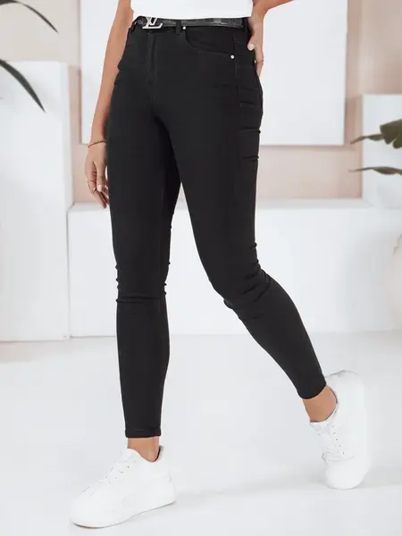 Jeansy damskie skinny czarne Dstreet