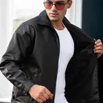 22265 Dewberry Mens PU Jacket-BLACK