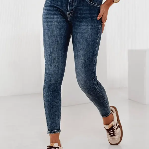 Spodnie damskie SLIMZOME jeansowe niebieskie Dstreet