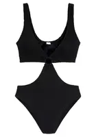 VIVANCE Jednodielne plavky  čierna