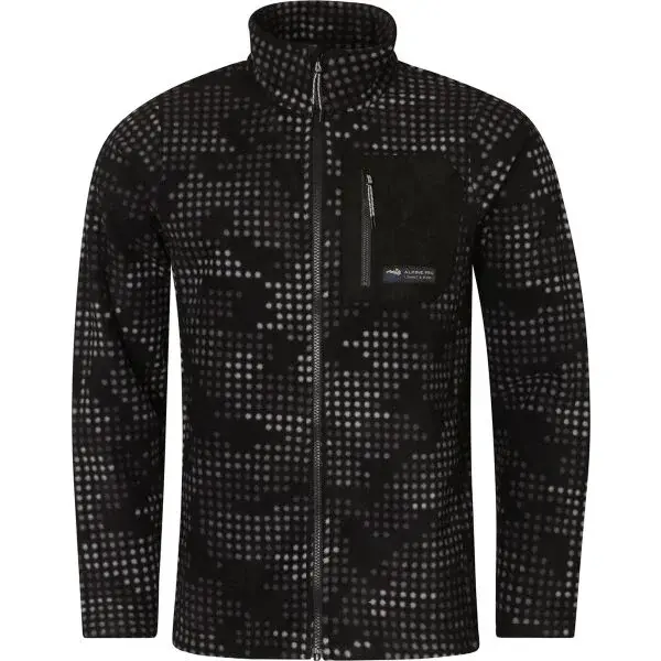 ALPINE PRO OKRAD Pánska outdoorová mikina, čierna, veľkosť