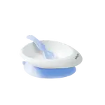 BABYONO Miska s přísavkou a lžičkou modrá 6m+ 230 ml