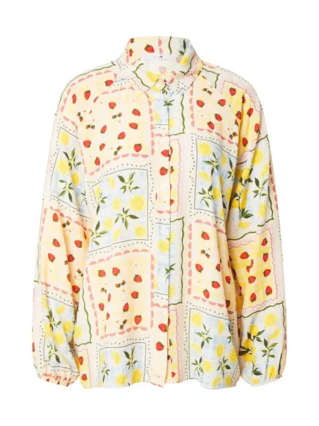 Hailys Blúzka 'Ri44ana'  svetlomodrá / žltá / zelená / červená