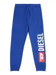 DIESEL Nohavice  kobaltovomodrá / červená / biela