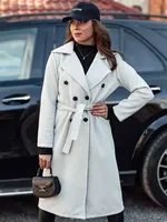 Dámský šedý kabát Dstreet