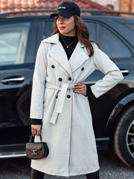 Dámský šedý kabát Dstreet