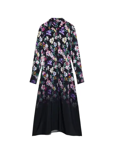 Desigual Košeľové šaty  zmiešané farby / čierna