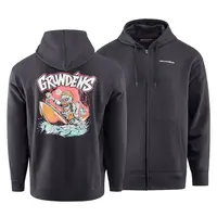 Grundéns mikina hot rod fz hoodie black - xxxl