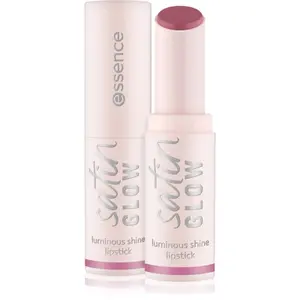 essence satin GLOW krémová rtěnka se saténovým finišem odstín 04 Let´s Get Mauvin 3.5 g