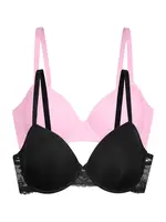 Dorina Podprsenka 'WILLA'  ružová / čierna