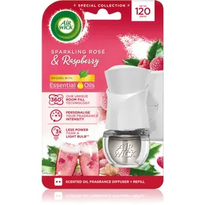 Air Wick Electric Sparkling Rose & Raspberry elektrický osvěžovač vzduchu s náplní 19 ml