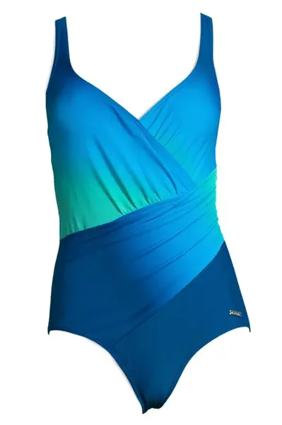 LASCANA Jednodielne plavky 'Blues'  modrá / tyrkysová