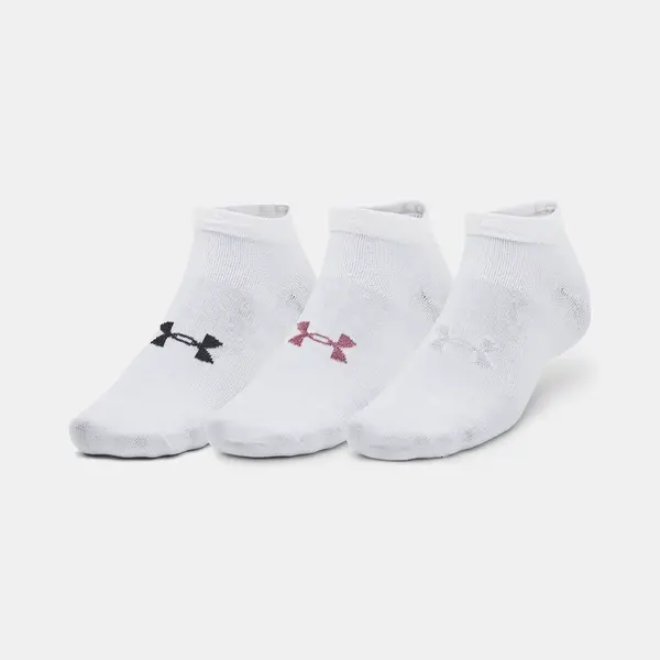 Under Armour Ponožky UA Essential Low Cut 3pk-WHT - unisex