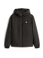 Tommy Jeans Prechodná bunda  červená / čierna / biela