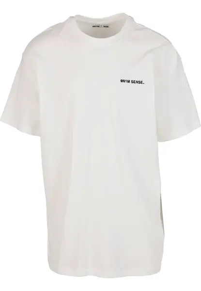 9N1M SENSE Tričko 'Essentials'  čierna / biela