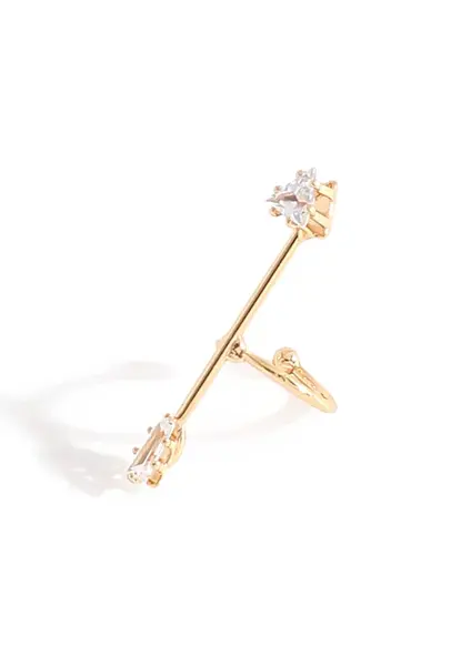 SOHI Náušnice ' Jordyn '  zlatá / strieborná