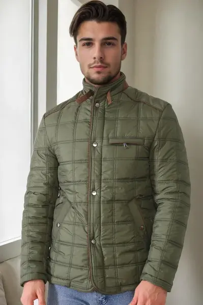 M8640 DEWBERRY MEN'S COAT-DARK KHAKI-2