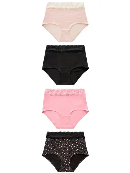 Next Nohavičky  ružová / čierna