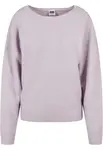 Dámský nadýchaný svetr - lila