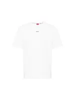 HUGO Tričko 'Dapolino'  čierna / šedobiela