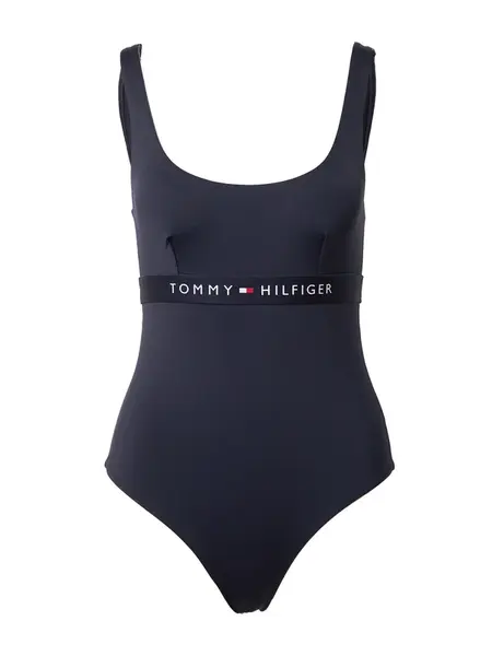 Tommy Hilfiger Underwear Jednodielne plavky  tmavomodrá / ohnivo červená / biela