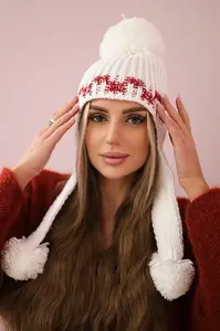 Dámská kšiltovka s dlouhými ušima Nadia K321 bílá