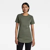 G-STAR T-shirt - Mysid long slim logo r t wmn green