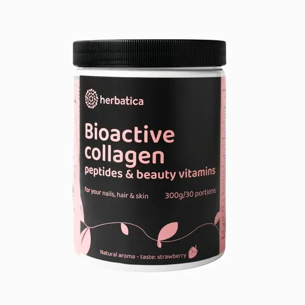 Bioaktívny kolagén s peptidmi a vitamínmi pre krásu, nechty, vlasy a pokožku - 300g - Herbatica