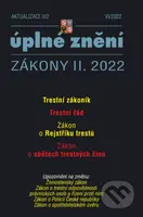 Aktualizace II/2 - Trestní zákoník, Trestní řád (Zákon o Rejstříku trestů)