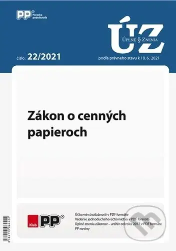 ÚZZ 22/2021 (Zákon o cenných papieroch)