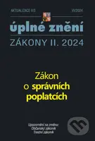 Aktualizace II/3 / 2024 - Zákon o správních poplatcích