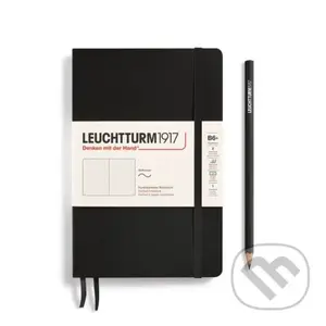 Leuchtturm1917 Zápisník Black Softcover B6+ tečkovaný