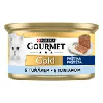 Gourmet Gold konzerva pre mačky tuniak paštéta 85 g