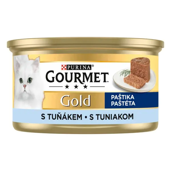 Gourmet Gold konzerva pre mačky tuniak paštéta 85 g