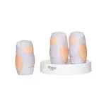 Olala Boutique LED Nočné svetielka Sovy, 3ks, biela OLB-XY-GR-21