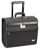 Kadernícky kufrík s teleskopickou rukoväťou Sibel Pilotrol - čierny (0150651) + darček zadarmo