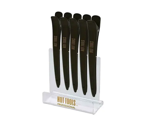 Klipsy do vlasov Hot Tools Hair Clips - 12 cm, čierne, 5 ks (HTCLIPS) + darček zadarmo