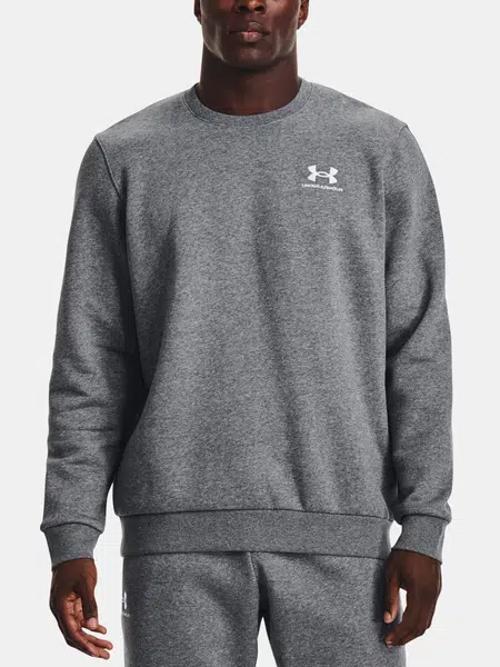 Sivá mikina Under Armour UA Essential Fleece Crew