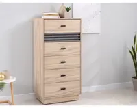 Komoda so zásuvkami Ancona, 60 cm, dub estana/antracit%