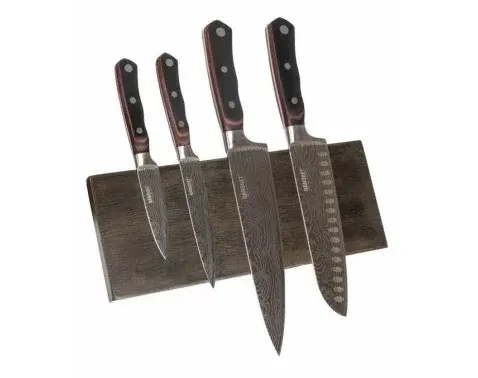 Magnetická doska na nože 30x12 cm, gumovníkové drevo%